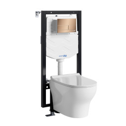Унитаз с инсталляцией WasserKRAFT Vils 56TLT.010.ME.RG04.H001
