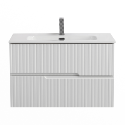 Тумба с раковиной Cezares Duet-N-900-2C-SO-BL bianco lucido