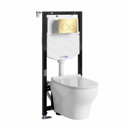 Унитаз с инсталляцией WasserKRAFT Aller 10TLT.010.ME.PG02.H001
