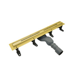 Душевой лоток Cezares Lux LUX-LD-70-BORO брашированное золото