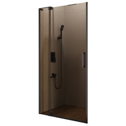 Душевая дверь Cezares Slider 100х195 Slider-B-1-100/110-BR-NERO матовая