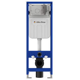 Инсталляция для унитаза Allen Brau Pneumatic Slim 9.11102.20 с кнопкой 9.20001.00