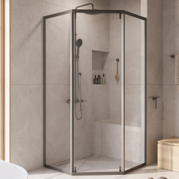 Душевой уголок Cezares 100х100 Relax-304-P-1-100-C-GM