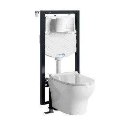 Унитаз с инсталляцией WasserKRAFT Vils 56TLT.010.ME.CH04.H001