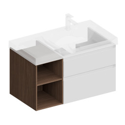 Тумба под раковину Керама Марацци Cubo 90 CUB.90.2Rh\WHTM.N