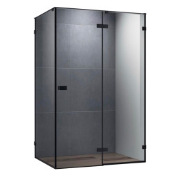 Душевой уголок Cezares 80х100 BELLAGIO-AH-1-100/80-C-NERO