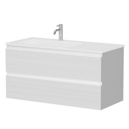 Тумба под раковину Sancos Folk 100 FL100LW левая матовая