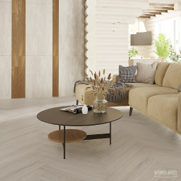 Виниловый ламинат Vinilam Parquet Herringbone Glue Санторини