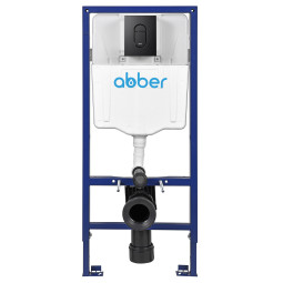 Инсталляция для унитаза Abber AC0108 с кнопкой AC0124MB