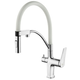 Смеситель для кухни Lemark Comfort LM3074C-White