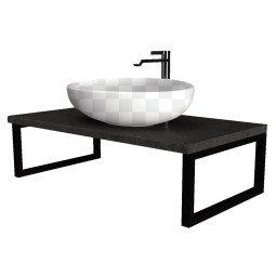 Столешница 1Marka Grunge Loft 100 бетон темно-серый