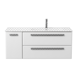 Тумба под раковину Cezares ECO-CER-N-1200-2C-1A-SO-BL-R Bianco Lucido