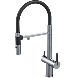 Смеситель для кухни Paulmark Gravity Gr213888-BS никель