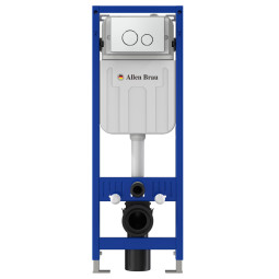 Инсталляция для унитаза Allen Brau Pneumatic Slim 9.11102.20 с кнопкой 9.20A01.00