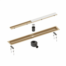 Душевой лоток Timo Drain System 80 DS230208/17 золото матовое
