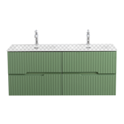 Тумба под раковину Cezares Duet-N-1200-4C-SO-2-PS-P фисташковый софт