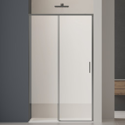Душевая дверь Vincea Soft 2 200х120 VDS-3SO2120CLGM вороненая сталь