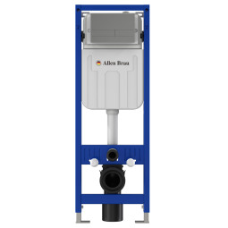 Инсталляция для унитаза Allen Brau Pneumatic Slim 9.11102.20 с кнопкой 9.20008.GR графит