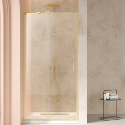 Душевая дверь Vincea Walk-In 200х120 VDS-4WSL120CLG-L брашированное золото