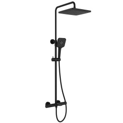 Душевая стойка Lemark Valday LMF-8146B-BL черный матовый