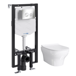 Унитаз с инсталляцией WasserKRAFT Vils 56TLT.010.ME.BN01.H001