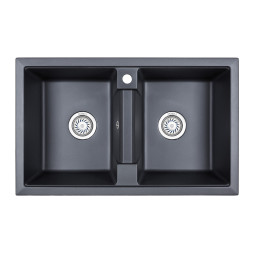 Кухонная мойка Granula GR-8101 81х50 шварц