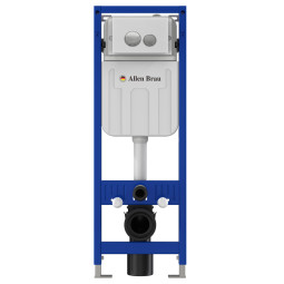 Инсталляция для унитаза Allen Brau Pneumatic Slim 9.11102.20 с кнопкой 9.20005.20