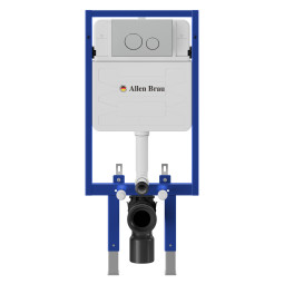 Инсталляция для унитаза Allen Brau Pneumatic Pro 9.11103.20 с кнопкой 9.20A01.MG сатин