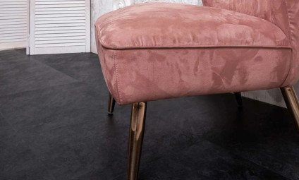 Виниловый ламинат Vinilam Ceramo Stone Glue Сланцевый Черный 61607