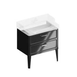 Тумба под раковину Керама Марацци Pompei 80 PO.M.80.2\BLK черный