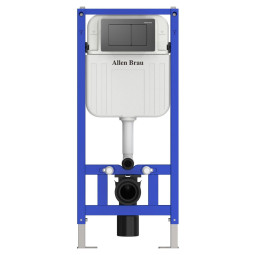 Инсталляция для унитаза Allen Brau Pneumatic 9.11105.20 с кнопкой 9.20A06.GR графит