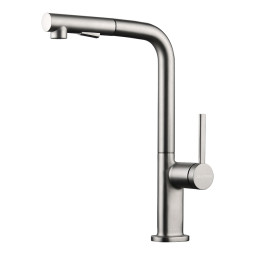 Смеситель для кухни Paulmark Neo Ne214419-BS сталь
