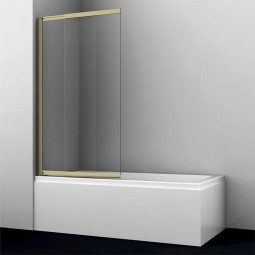 Шторка для ванны WasserKRAFT Schunter 140х80 82S02-80 Fixed золото