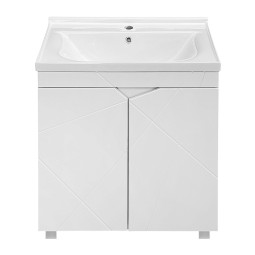 Тумба с раковиной Loranto Оптимум 60 CS00106210 белый