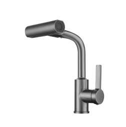 Смеситель для раковины Rush Tinos TI3732-17Grey графит