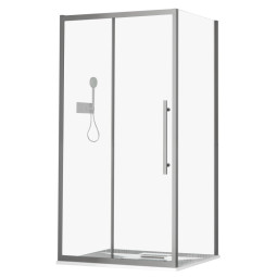 Душевой уголок Esbano Flex 100х80 ESOGF108PSGM оружейная сталь