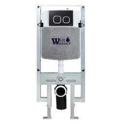 Инсталляция для унитаза WeltWasser Amberg 497 ST BL 10000008222 с черной кнопкой