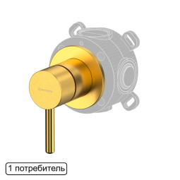 Смеситель для душа Whitecross Y brushed gold Y1241GLB