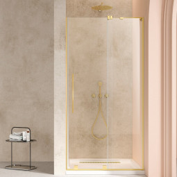Душевая дверь Vincea Walk-In 200х120 VDS-4WSL120CLG-R брашированное золото