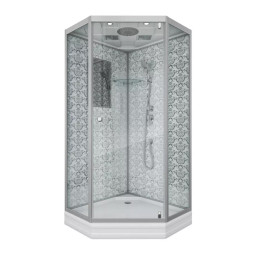 Душевая кабина Niagara Luxe 90х90 7701DW серебро
