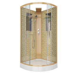 Душевая кабина Niagara Luxe 90х90 7715GBK золото
