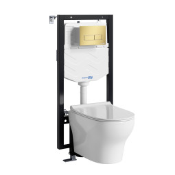 Унитаз с инсталляцией WasserKRAFT Vils 56TLT.010.ME.MG03.H001