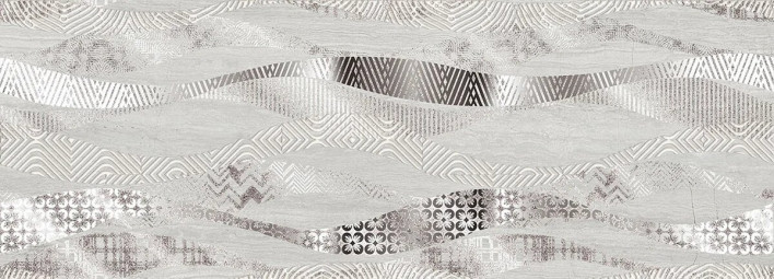 Декор Eletto Ceramica Trevi Grey Onda 25,1x70,9