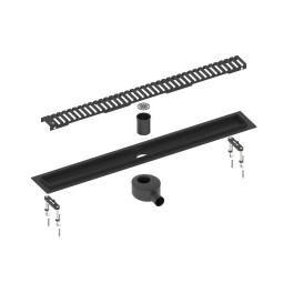 Душевой лоток Timo Drain System 90 DS230109/03 чёрный матовый