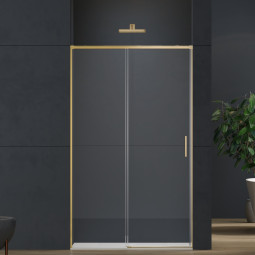 Душевая дверь Vincea Soft 2 200х110 VDS-3SO2110CLG брашированное золото