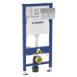 Инсталляция Geberit Duofix 458.118.21.2 c кнопкой хром
