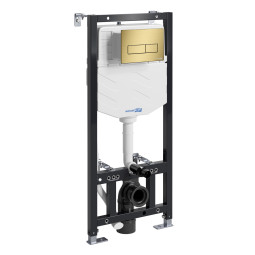 Инсталляция для унитаза WasserKRAFT Aller 10TLT.010.ME.MG03 матовое золото