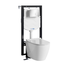 Унитаз с инсталляцией WasserKRAFT Vils 56TLT.010.ME.CH04.H002
