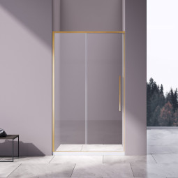 Душевая дверь Vincea Slim-N 195х100 VDS-4SN100CLG брашированное золото