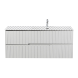 Тумба под раковину Cezares Duet-N-1200-2C-SO-BL-R bianco lucido